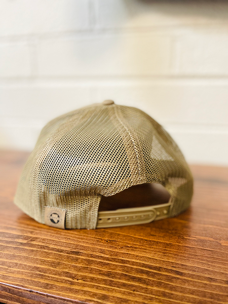 Tan Trucker Cap - Strike Gold