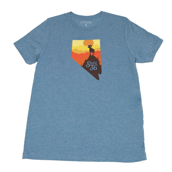 Tri-blend Short Sleeve Tee - Bighorn Sunset
